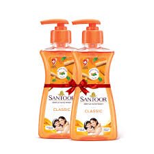 SANTOOR HAND WASH CLASSIC 215ML B1G1